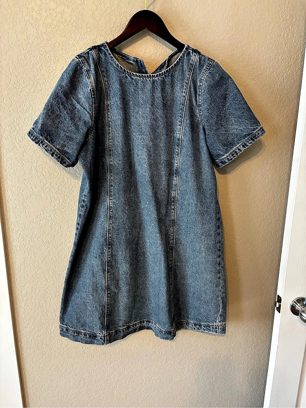 Old Navy Denim Mini Dress Blue Size Large